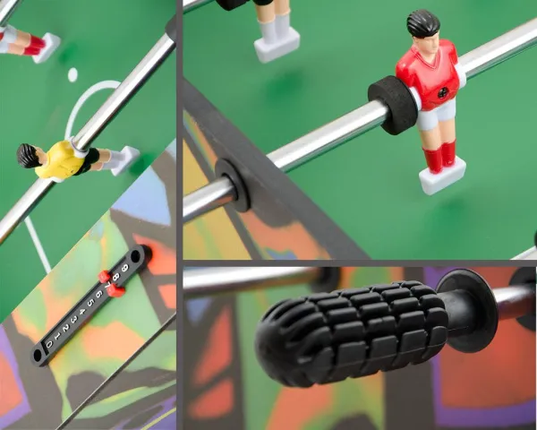 Настольный футбол кикер Derby цветной