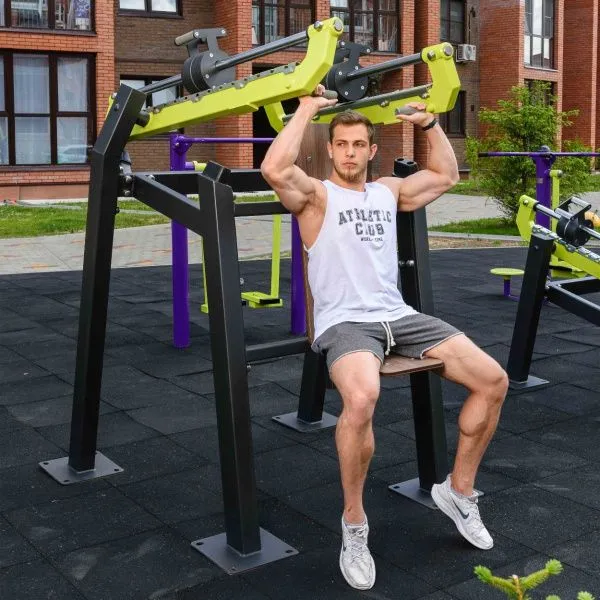 Force-2801 Уличный тренажер Жим вверх с переменной нагрузкой ZAVODSPORTA