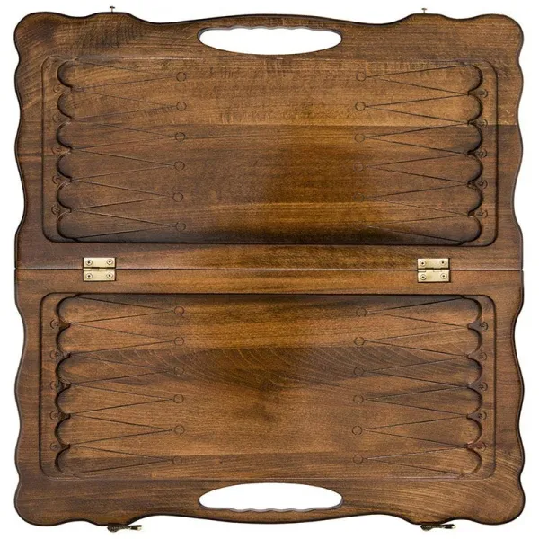 Нарды резные "Олень" с ручкой 60, Haleyan