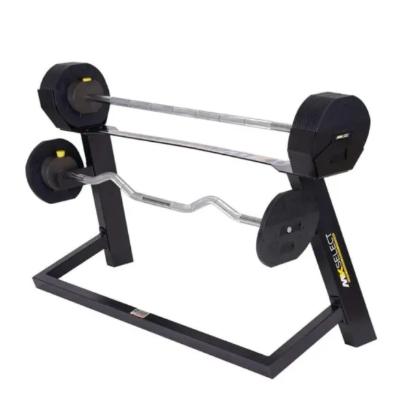 Комплект штанг регулируемых MX Select MX-100, 12,7 – 45.3 кг со стойкой, черный