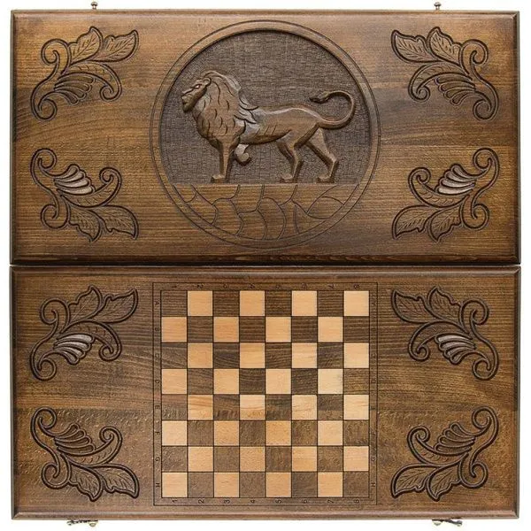 Нарды резные "Лев" 60, Zakaryan