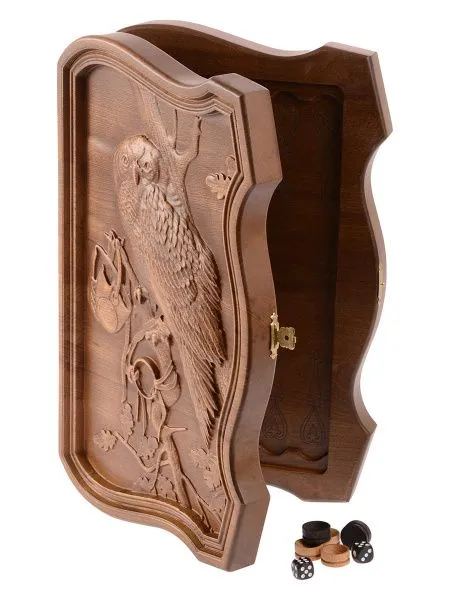 Нарды Ивановские мини Сова, бук
