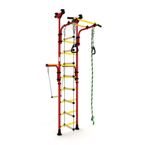 Шведская стенка ROMANA Карусель Олимпиец-1 490 (красный/желтый)