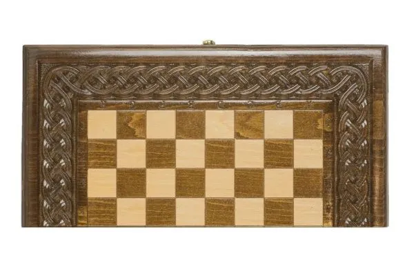 Шахматы + нарды резные "Армянский Орнамент 2" 50, Haleyan