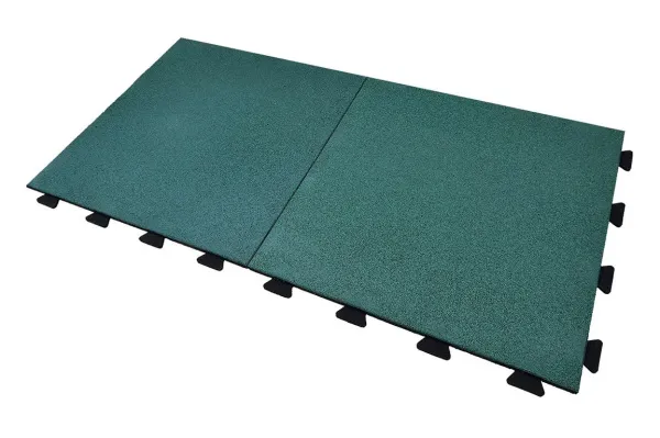 Резиновая плитка для спортивной площадки (1 х 1м) с встроенным скрытым крепежным замком или наливное