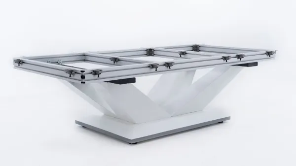 Бильярдный стол для пула "Victory II Plus" 9 ф (белый, сланец 30 мм)