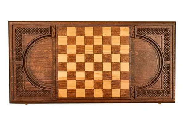 Нарды резные "Армянский фрактал 2" 60, Ustyan