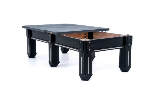 Стол / китайский пул "Rasson Sword II" 9 ф (черный, плита 45 мм в комплекте c аксессуарами + сукно)