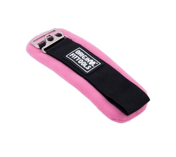 Ремень для тренировки мышц бедра и ягодиц регулируемый розовый (F0-кольцо)