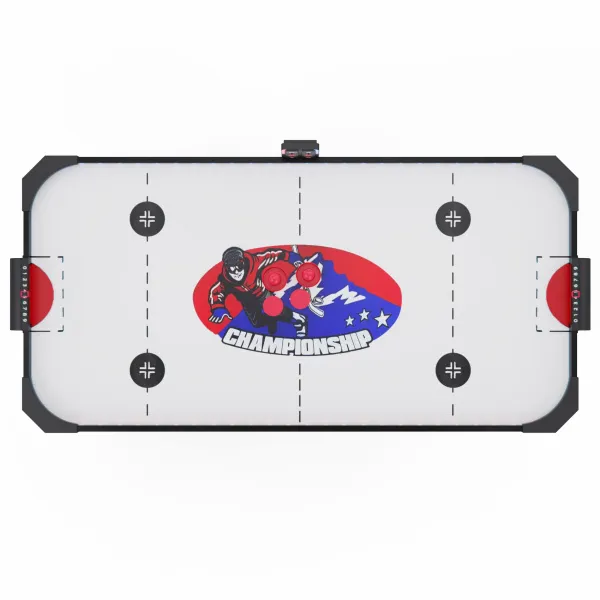Игровой стол – аэрохоккей с подсветкой DFC Championship 53" 135 х 65 см, складной, белый