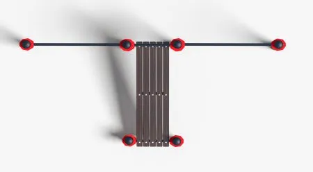 Турники  с лавочкой для пресса (PAW-20)