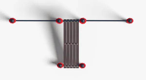 Турники  с лавочкой для пресса (PAW-20)