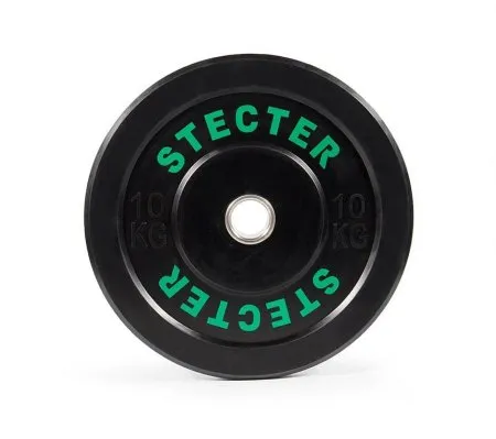 Диск 10 кг. каучуковый STECTER rubber bumper plates