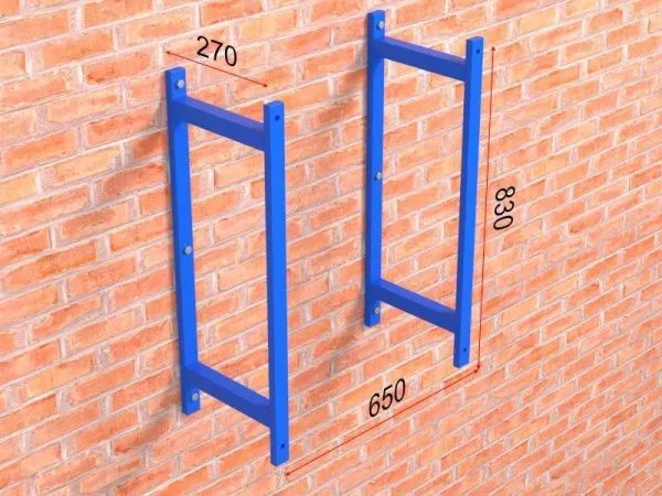 Ферма баскетбольная настенная для щита размером 1200х900 мм