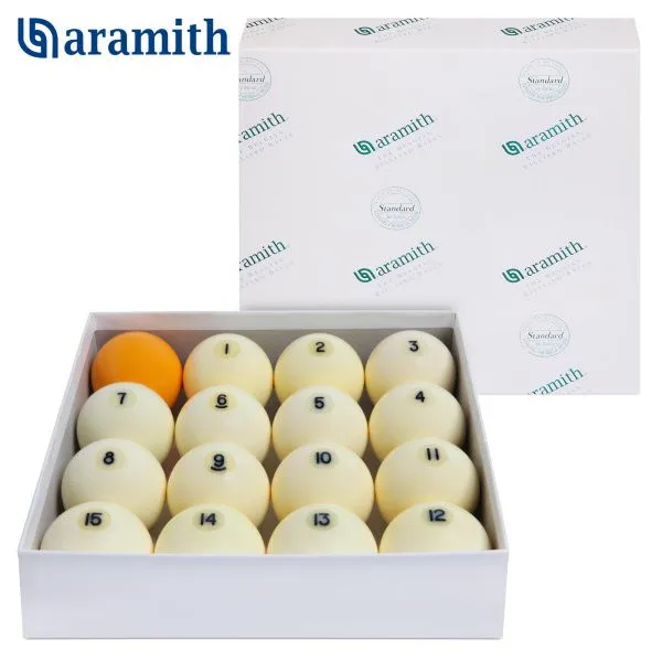 Шары Aramith Standard Pyramid ø60,3мм желтый биток