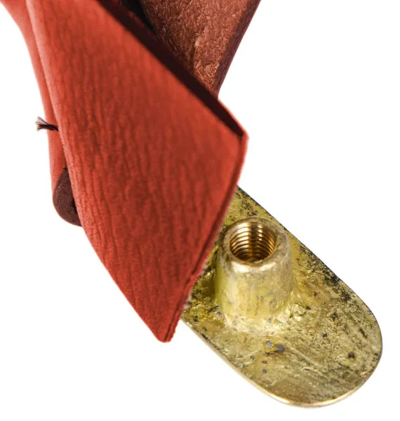 Комплект луз c выкатом, кожаное плетение, лен (68 мм)