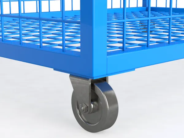 Тележка для хранения и перевозки мячей, металлическая сетка