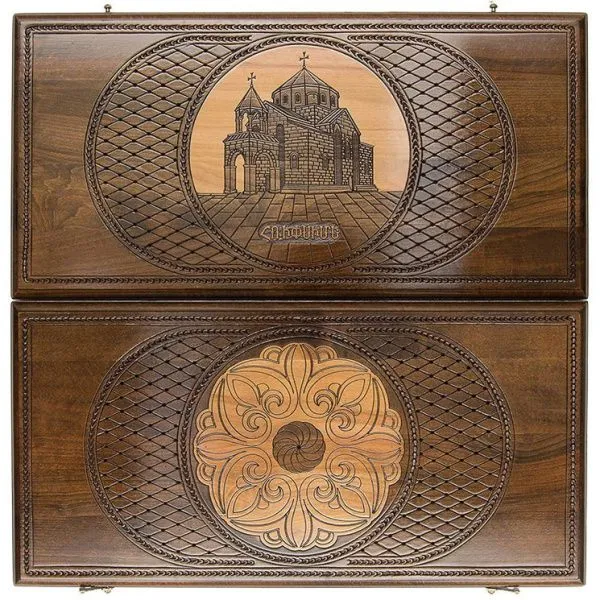 Нарды резные "Рипсиме - Орнамент" 60, Zakaryan