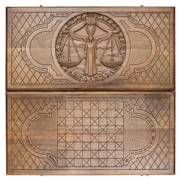 Нарды резные "Зодиак Весы", Ustyan