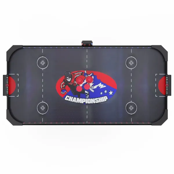 Игровой стол – аэрохоккей с подсветкой DFC Championship 53" 135 х 65 см, складной, черный