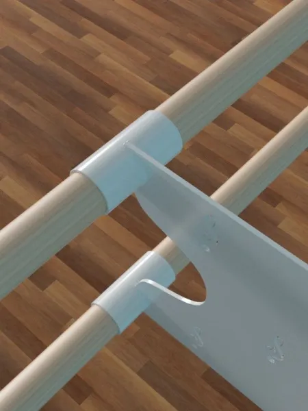 Станок балетный настенный двухрядный (тип 2)