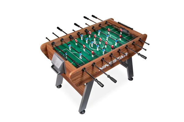 Игровой стол - футбол "PlayOff" коричнево-серый