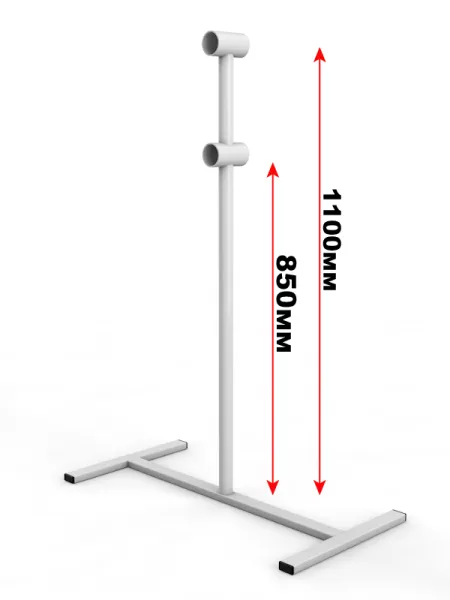 Кронштейн двухрядный мобильный, на Н-образном основании