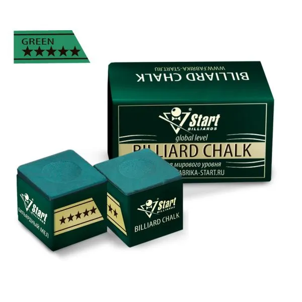 Мел Startbilliards 5 звезд зеленый (2шт)