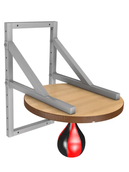 Пневматическая груша из кожи с платформой, для бокса