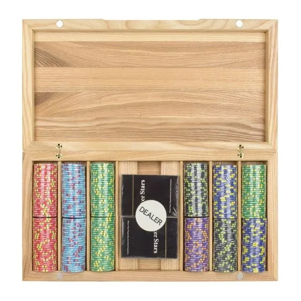 Набор для покера EPT Ceramic на 300 фишек в кейсе из ясеня v2, Partida