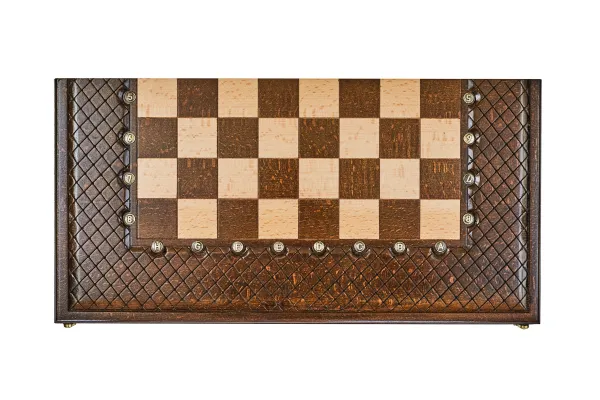 Шахматы + нарды резные "Эндшпиль 1" 50, Simonyan