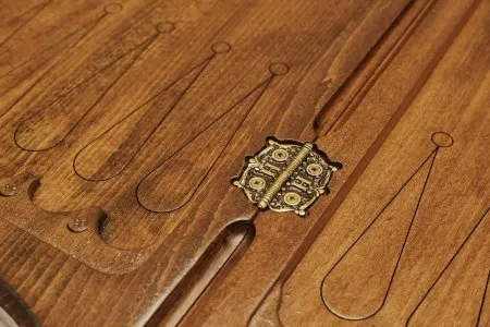 Нарды резные "Корона" с ручкой, Haleyan