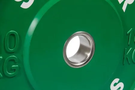 Каучуковый тренировочный диск STECTER 10 кг (зеленый)