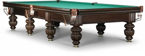 Бильярдный стол для русской пирамиды Weekend "Tower" 12 футов, борта ясень (черный орех)