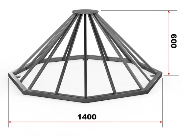 Велопарковка на 8 парковочных мест "Стог"