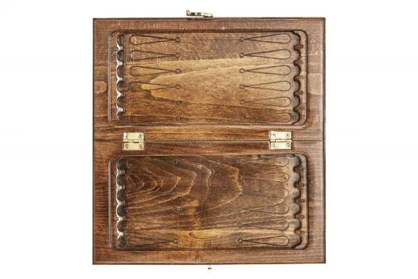 Шахматы + нарды резные с гранатами 60, Haleyan