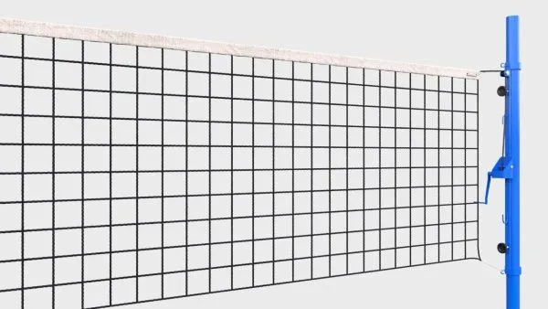 Волейбольная сетка с универсальными стойками, диаметр нити 3 мм, диаметр троса 6 мм