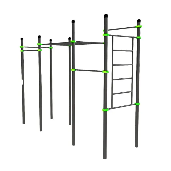 W227 Воркаут (7 перекладин, рукоход классический, шведская стенка) ZAVODSPORTA