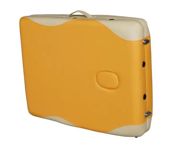 Массажный стол DFC NIRVANA, Elegant PREMIUM, 192х75х6 см, алюм. ножки, цвет оранж./беж. (orange/beig