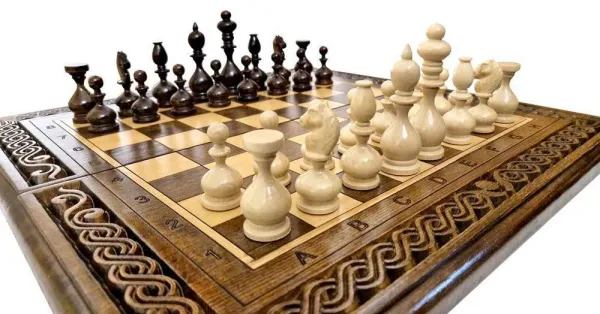 Шахматы + нарды резные "Лоза" 50, Ustyan