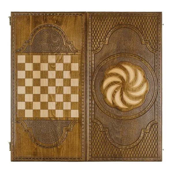 Нарды резные "Бесконечность 4" 60, Haleyan