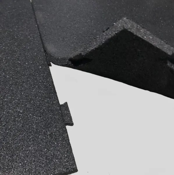 Резиновая плитка 1м х 1м с встроенным скрытым крепежным замком, терракотовый