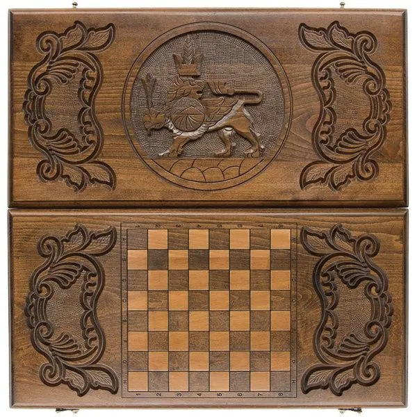 Нарды резные "Лев 2" 60, Zakaryan