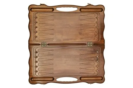 Нарды резные "Корона" с ручкой, Haleyan