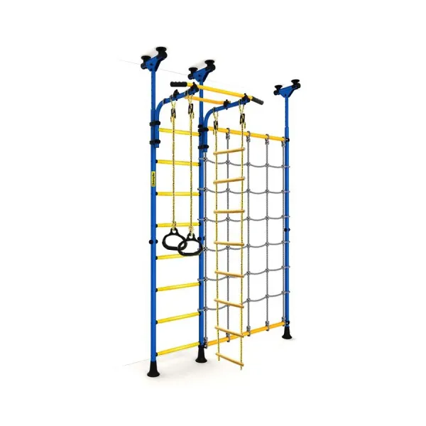 Шведская стенка Kampfer Gridline Ceiling (синий/желтый) фото Шведская стенка Kampfer Gridline Ceiling (синий/желтый)