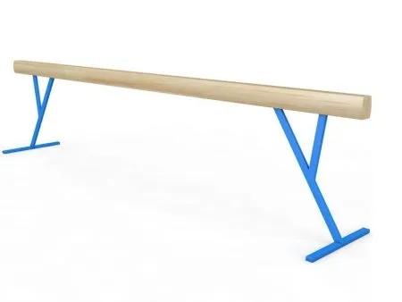 Бревно гимнастическое высокое из деревянного бруса постоянной высоты