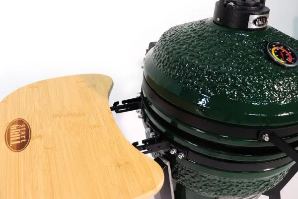 Керамический гриль-барбекю 16 дюйма (зеленый) (39,8 см)