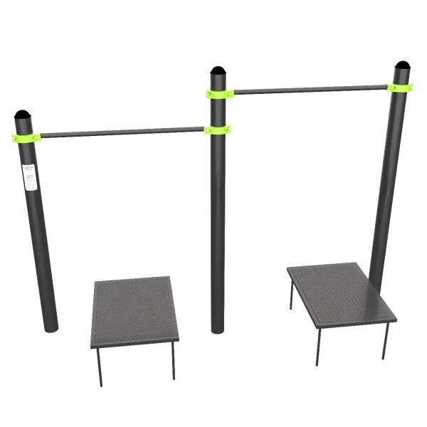 W333 GTO Перекладины разноуровневые для подтягивания из виса лежа на низкой перекладине ZAVODSPORTA