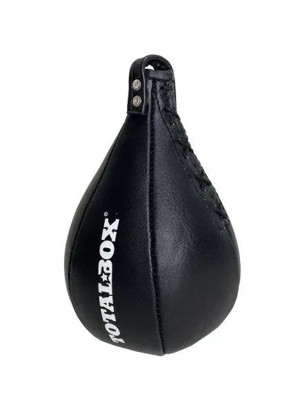 Груша пневматическая кожаная боксерская TOTALBOX (Черный)