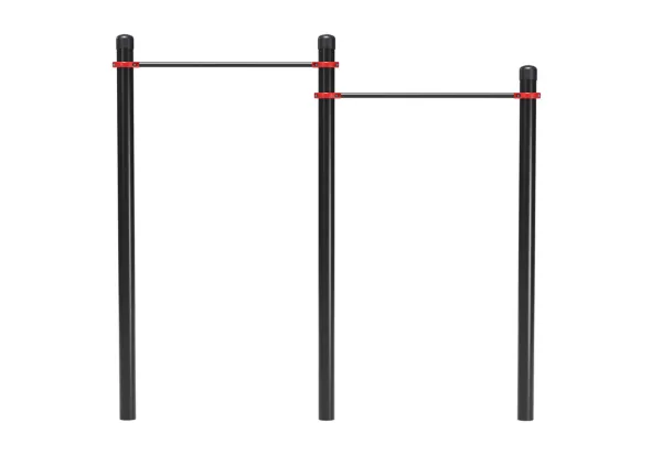 Перекладины стационарные разноуровневые для выполнения испытания «Подтягивание из виса на высокой пе